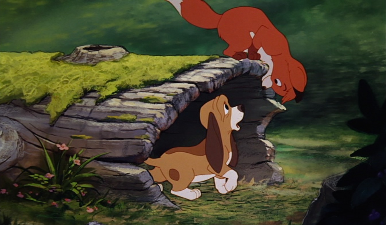 Fox And Hound Hugging